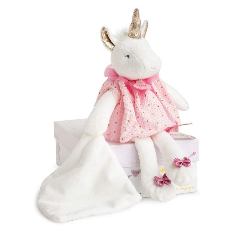  - attrape-rêve licorne mouchoir rose blanc étoile 